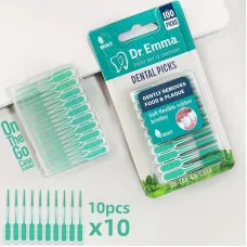 Зубочистки силіконові Dental picks 100 шт.Dr.Emma.Китай